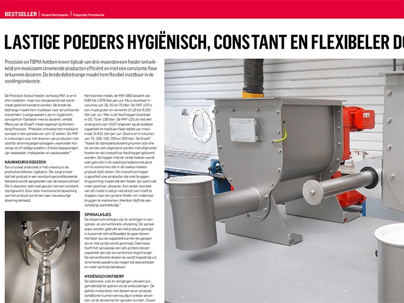 Lastige poeders hygiënisch doseren