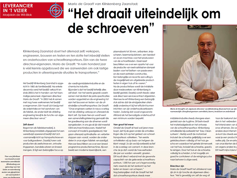 Uiteindelijk gaat het om de schroeven